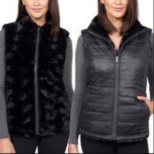 Nicole Miller black reversible vest